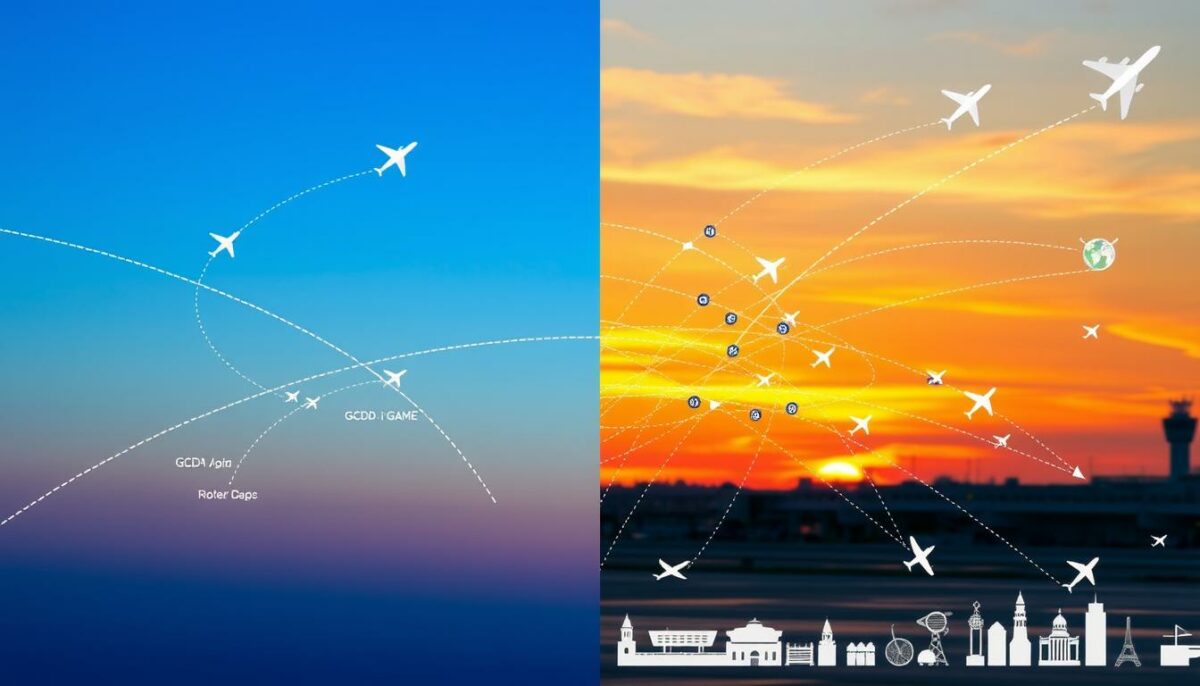 direct flights vs connecting flights for GCDC and i-GAME